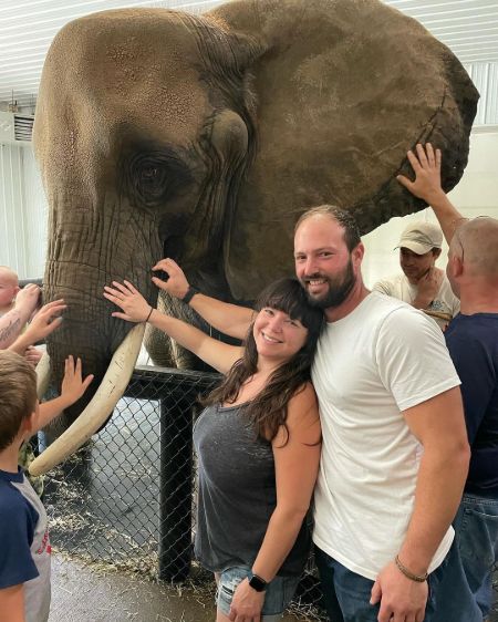 Ellen Latzen with her partner